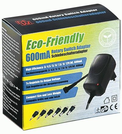 Produktbild Goobay 3 V - 12 V Universal-Netzteil 0.6 A