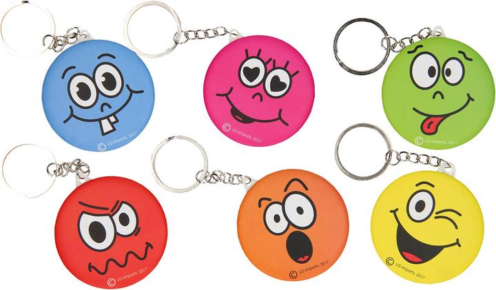 LG-Imports Keychain Laughing Face with Mirror