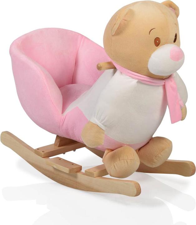 Actual product image Moni Plush rocking bear pink WJ-635