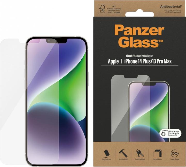 Immagine prodotto PanzerGlass Classic Fit (1 Pezzo/i, Apple iPhone 13 Pro Max, Apple iPhone 14 Plus)