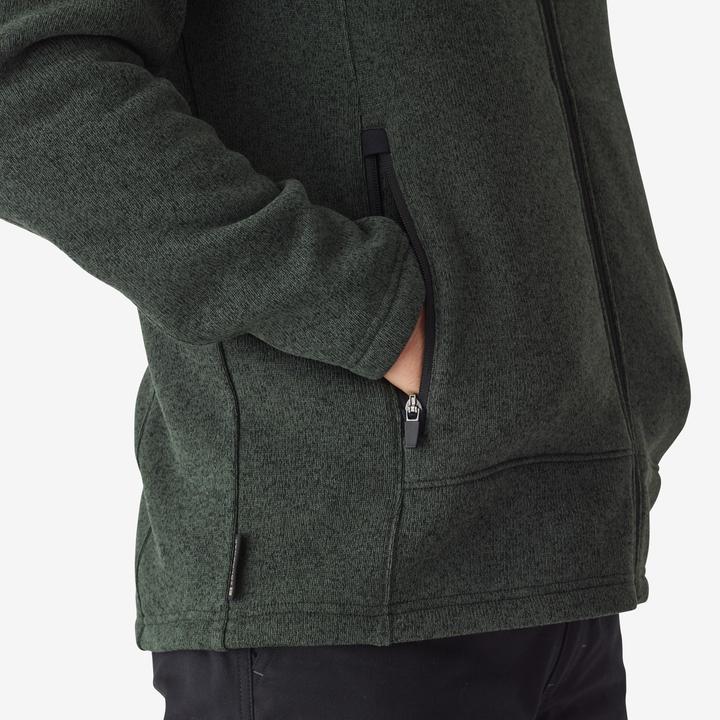 Immagine prodotto Solognac Giacca in pile 500 con cappuccio verde caldo (L)
