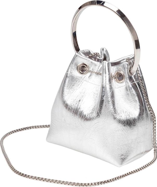 Immagine prodotto Jimmy Choo bon bon tzz in metallic leather color silver
