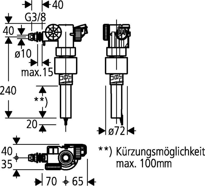 Productafbeelding Grohe Vulkraan voor inbouwreservoir 6 l