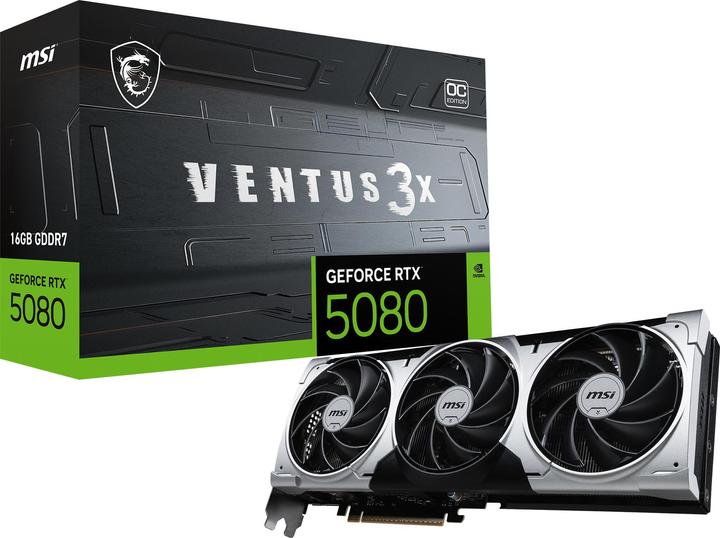 Image du produit MSI GeForce RTX 5080 VENTUS 3X OC PLUS (16 Go)