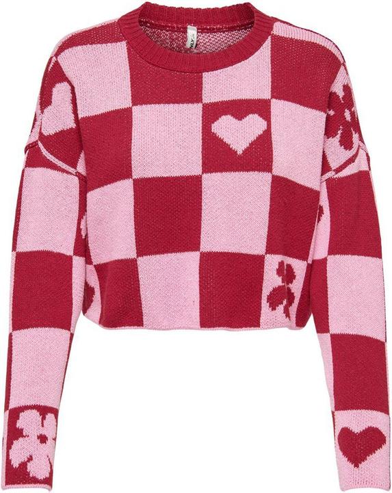 Only Maglione a maglia con taglio corto (L)