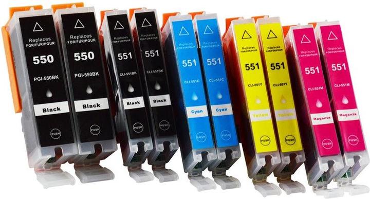 Immagine prodotto Hermex Cartuccia d'inchiostro compatibile XL per Canon PIXMA MG5655 (M, FC, PGBK, C, Y)