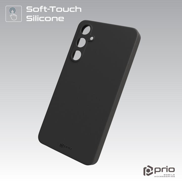 Actual product image prio Liquid Silicone Case for Samsung S24 black (Samsung Galaxy S24)