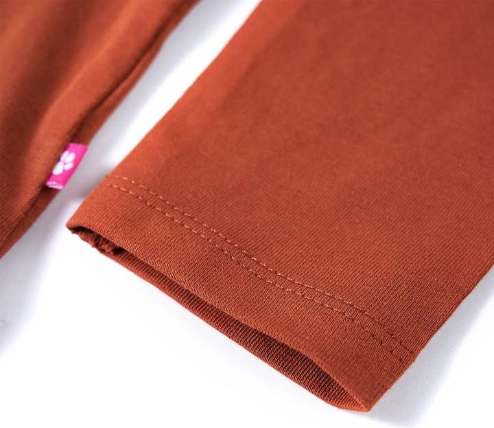 Produktbild VidaXL Kinder-Langarmshirt Cognac 140,Material: 95 % Baumwolle. 5 (140)