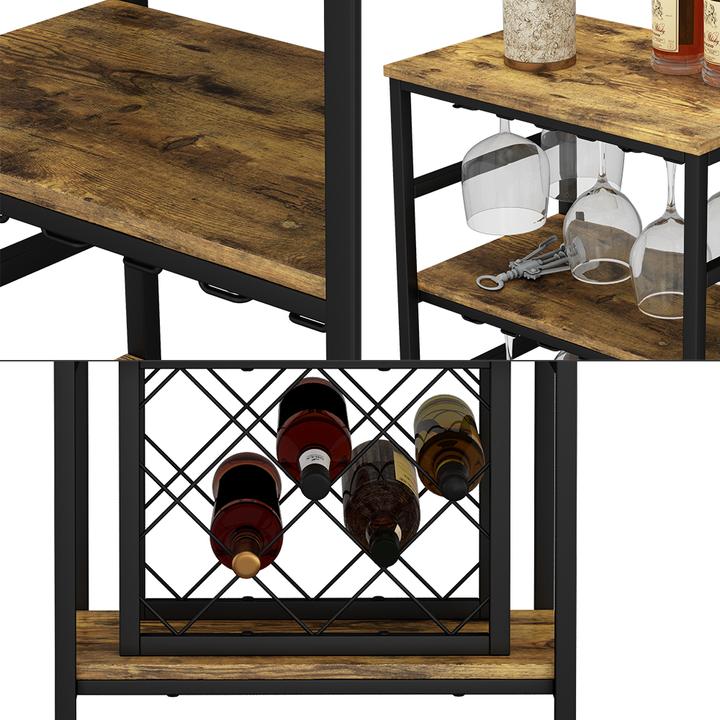 Produktbild Vichy Weinregal Vela, Eiche rustikal, 50 x 100 cm mit Glashalter (8 Fl.)