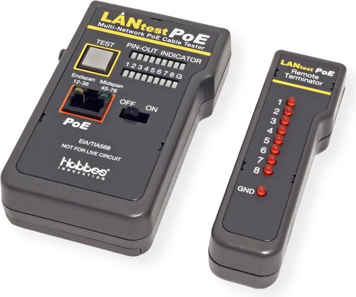 Actual product image Hobbes Cable tester LANtest PoE