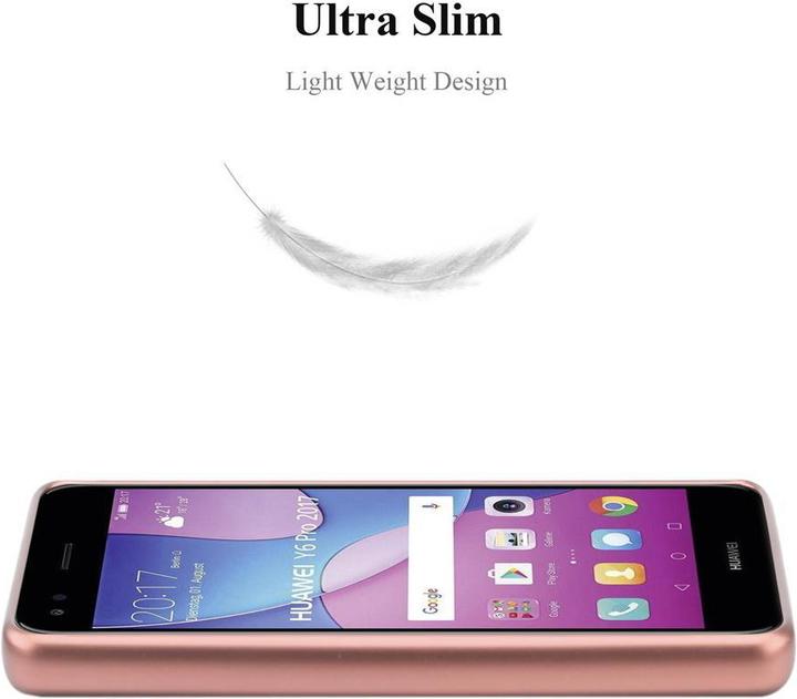 Actual product image Cadorabo Bumper TPU Matt Metallic (Huawei Y6 Pro (2017))