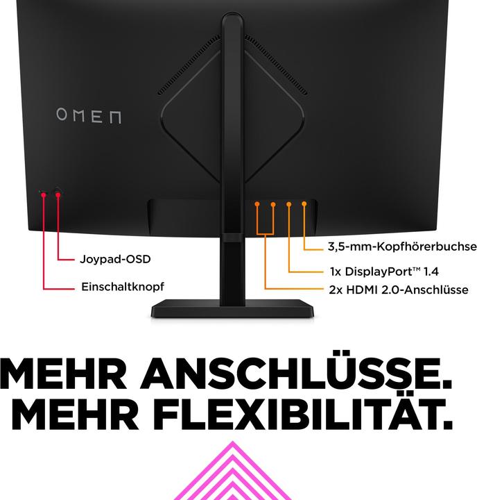 Actual product image HP Omen 32c (2560 x 1440 pixels, 31.50")