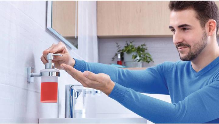 Actual product image tesa EKKRO soap dispenser incl. adhesive solution without drilling