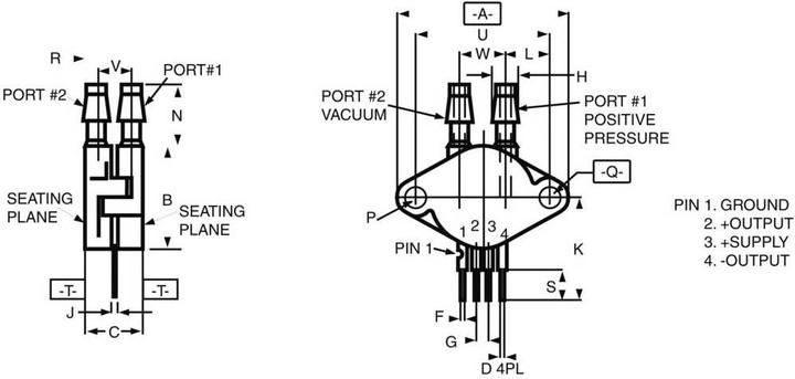 Actual product image NXP Pressure sensor MPX