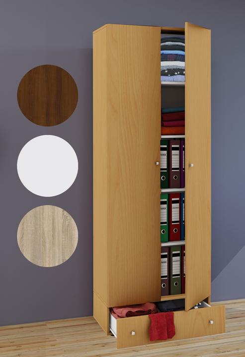 Actual product image VCM Holz Mehrzweckschrank Serie Vandol mit Drehtüren (70 x 40 cm)