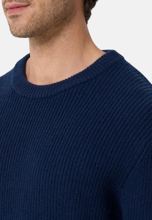 Immagine prodotto Cash-Mere Grobgestrickter Wolle Kaschmir Rundhals Pullover (L)