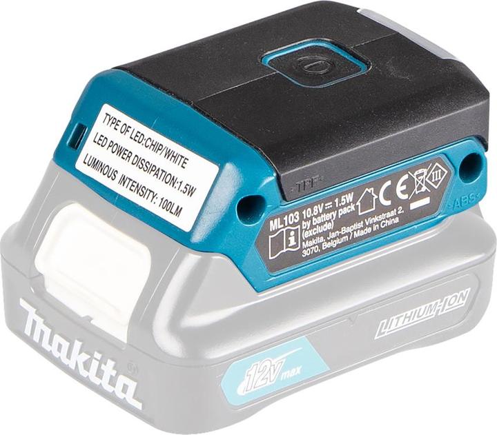 Actual product image Makita DEAML103 Rechargeable LED Spotlight 12V MAX (100 lm)