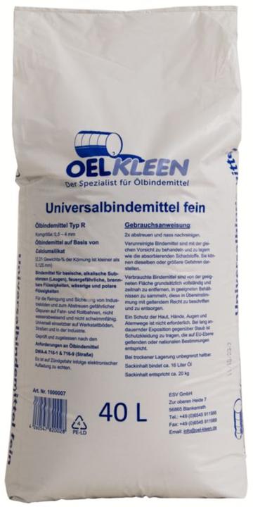Nutritional values and ingredients Oil binding agent Oel-Kleen 2000