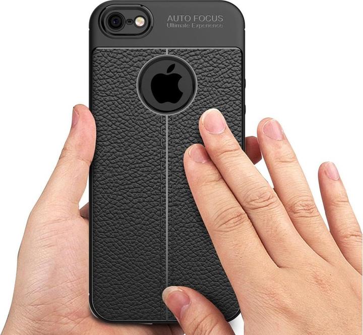 Produktbild König Design Apple iPhone 5 / 5s / SE Handy Hülle Schutz Case Back Cover Silikon Etui Schwarz (Apple iPhone 5)