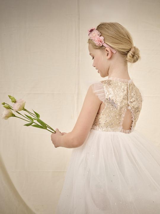 Actual product image Vertbaudet Mädchen Festkleid mit Pailletten und Glitzertüll (92)