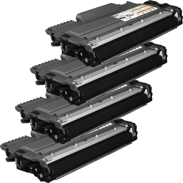Produktbild Ampertec 4 Toner JUMBO XL ersetzt Brother TN-2010 schwarz