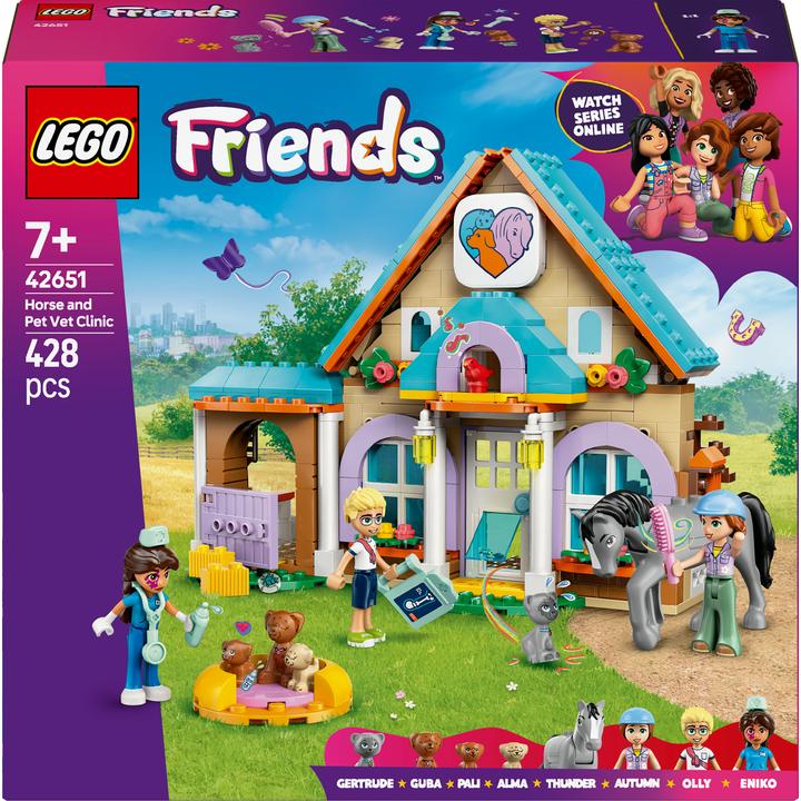 Produktbild LEGO Tierarztpraxis für Pferde und Haustiere (42651, LEGO Friends)