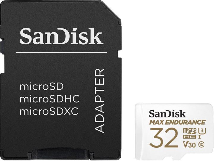 Actual product image SanDisk max endurance (64 GB, microSDXC, U3, UHS-I)