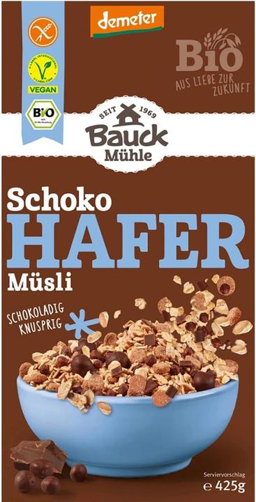Immagine prodotto Bauckhof Muesli d'avena al cioccolato biologico (440 g)