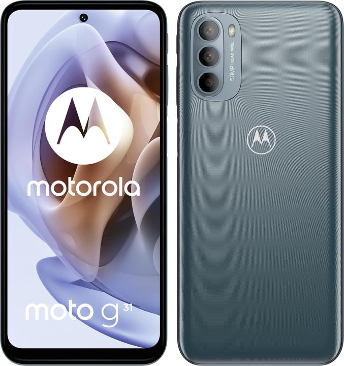 Actual product image Motorola Moto G31 (64 GB, Mineral grey, 6.40", Hybrid Dual SIM, 50 Mpx, 4G)