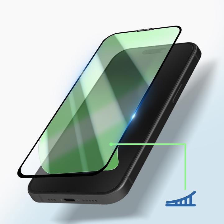 Produktbild Avizar Panzerglas Schutzfolie 9H (1 Stück, Apple iPhone 15 Pro)