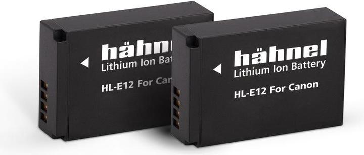 Actual product image Hähnel HL-E12, 2 camera battery replaces original battery LP-E12 7.2 V 850 mAh (Camera battery)