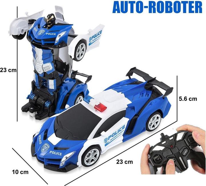 Produktbild Cbx RC Polizeiauto 2 in 1 Auto und Roboter