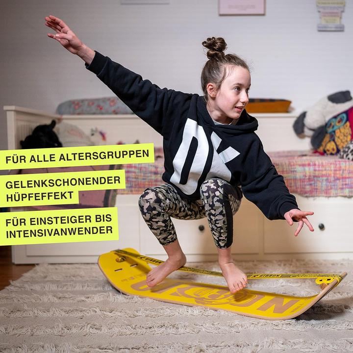 Actual product image Gibbon Balance Board Set mit Slackline und Kork Pads (1.60 m)