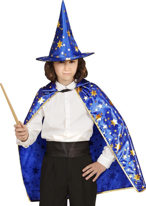 Actual product image Magni Children's costume set wizard cape and hat (One size)