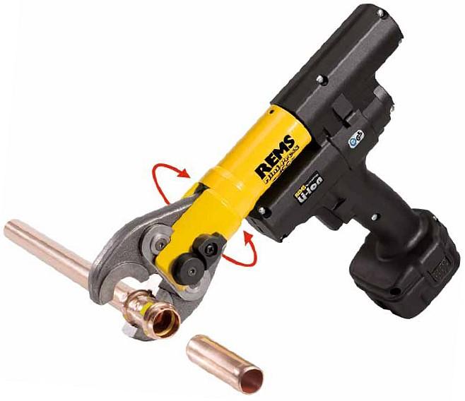 Actual product image Rems Tube pressing tool Mini-Press ACC Li-ion