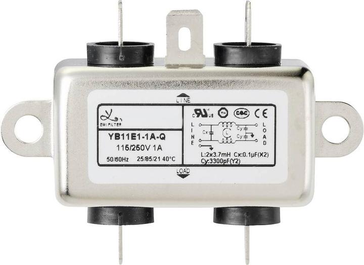 Image du produit Tru Components TC-10101428 Entstörfilter 250 V/AC 1 A 3.7 mH (L x B x H) 64 x