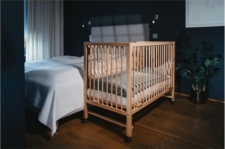 Actual product image Tissi Hajo side bed / cot