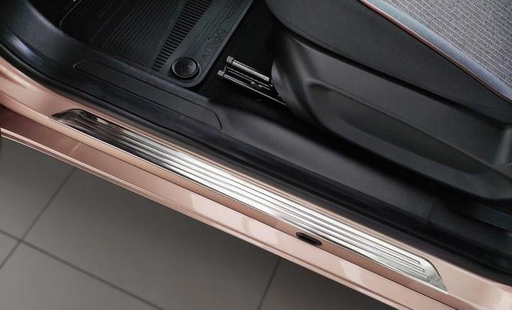 Produktbild Aristar Edelstahl Einstiegsleisten für Fiat 500 Elektro ab 2020 bis heute