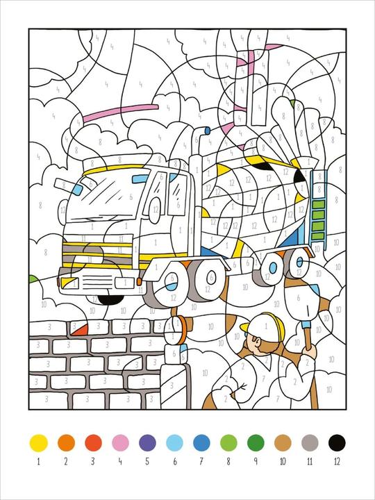 Actual product image My Big Colour-by-Number Book - Vehicles