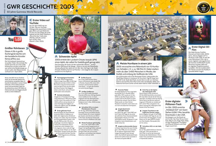 Valori nutrizionali e ingredienti Ravensburger Guinness World Records 2025 (Tedesco, Guinness World Records Ltd., 2024)