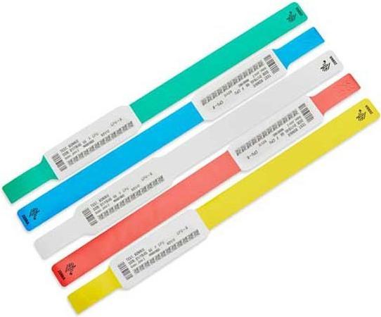 Zebra Z-Band UltraSoft Pink, Weiss Krankenhaus-Armband (15.24 cm, Kunststoff)