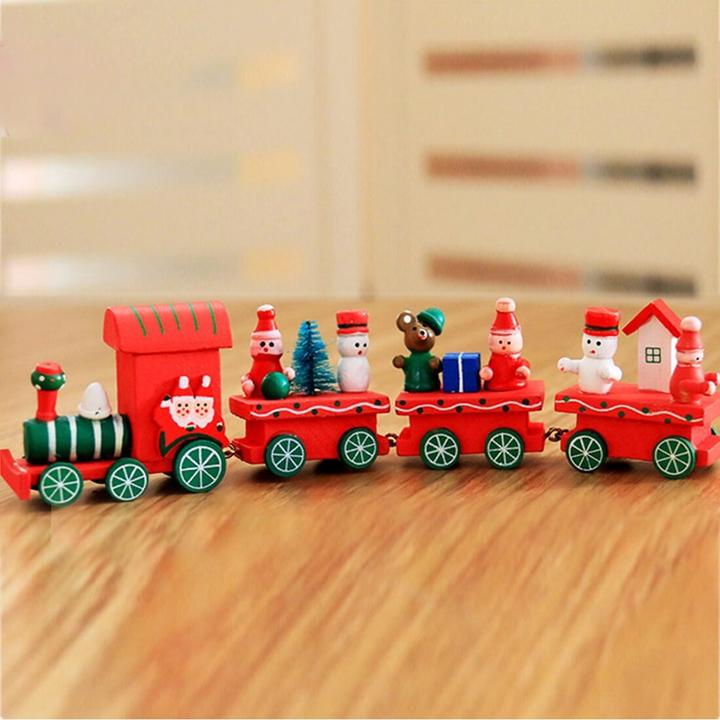 Produktbild Cover-Discount Christmas Train Weihnachtsdeko rot