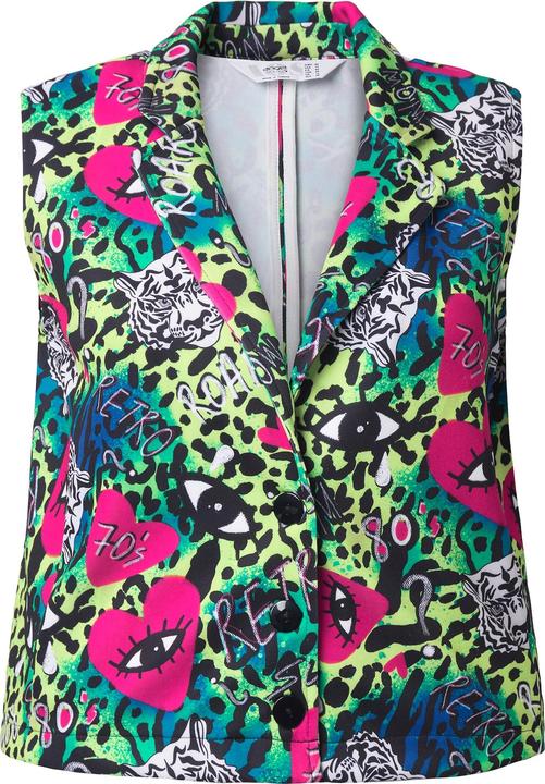 Produktbild Angel of Style Scuba-Weste, Basic Fit, "Herz-Augen"-Muster (52)