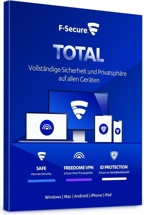 Image du produit F-Secure Total (1 Utilisateur, 3 Périphériques/Utilisateurs, 24 mois)