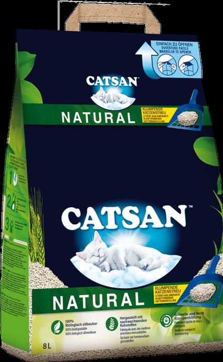 Image du produit Catsan Natural (Agglomérant, Biodégradable, Neutralisant, 4.68 kg)