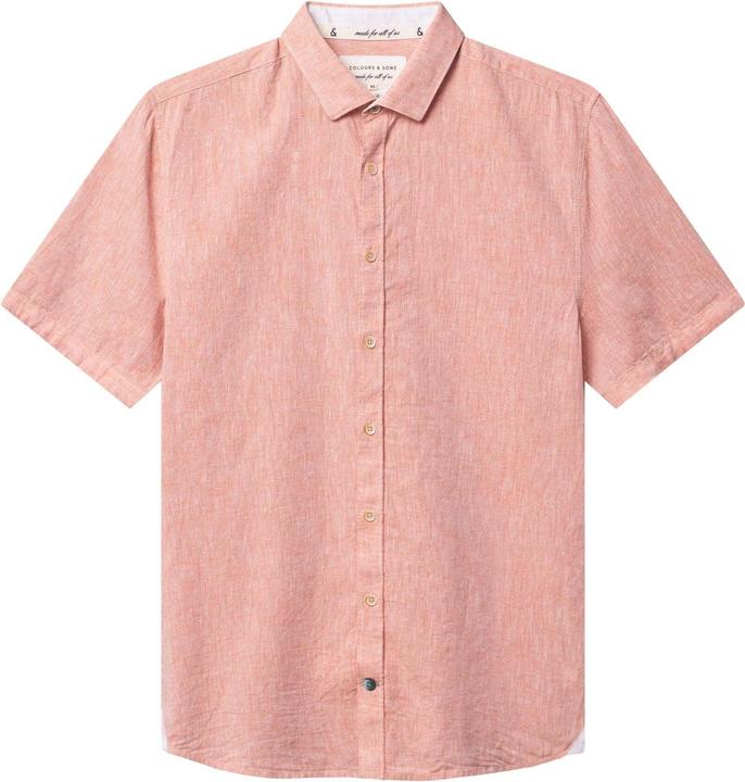 Colours & Sons Kurzarmhemd Shirt-Linen Blend Kent (M)