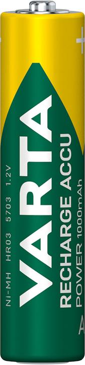 Produktbild Varta Recharge Accu Power (4 Stk., AAA, 1000 mAh)