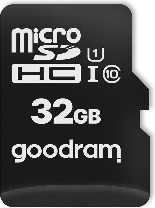Image du produit Goodram 32GB microSD classe 10 UHS I (32 Go, microSDHC, U1, UHS-I)