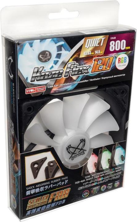 Produktbild Scythe Kaze Flex RGB Lüfter, 800 U/min (120 mm, 1 x)