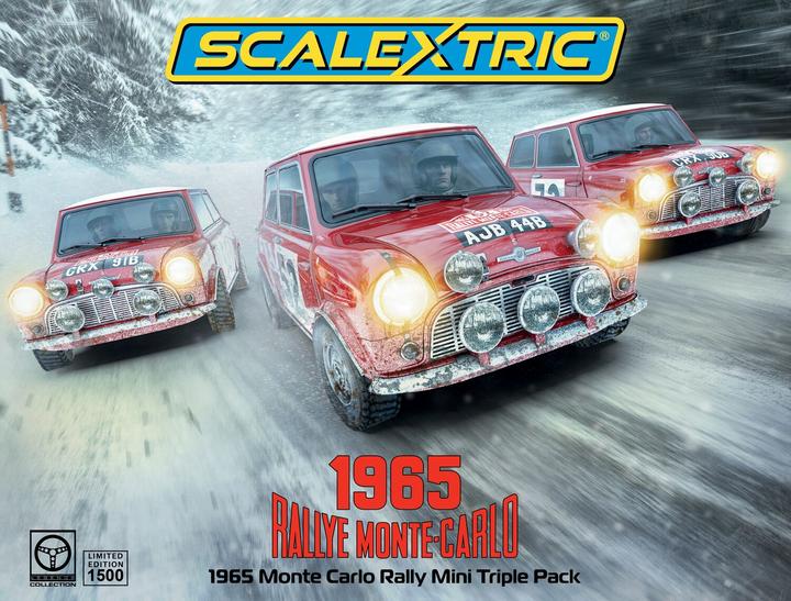 Actual product image Scalextric 1965 Monte Carlo Rally Mini Triple Pack